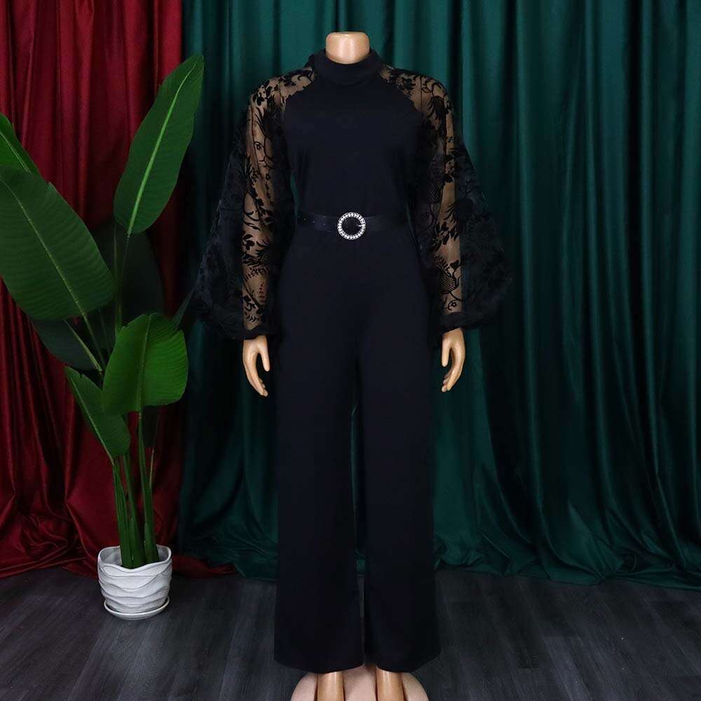 Women's Wear Women's Spring New Long Sleeved High Waist Elegant And Sexy Jumpsuit