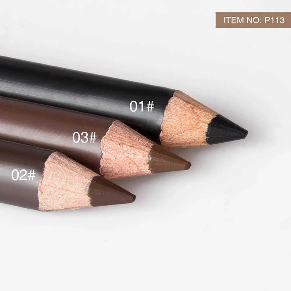 12 Pcs/Set Waterproof Eye Brow Pencil Precise Brow Definer Black Blonde Brown Eyebrow Pen Long Lasting Makeup 3 Colors Cosmetic 250515