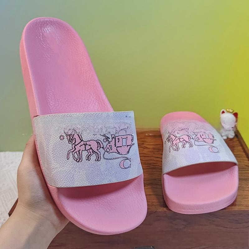 Wholesale 2024 Summer Outdoor Women Shoes Famous Designer Brand Female Heels Sandals Fashion Slipper for Lady SIZE36-43 69893