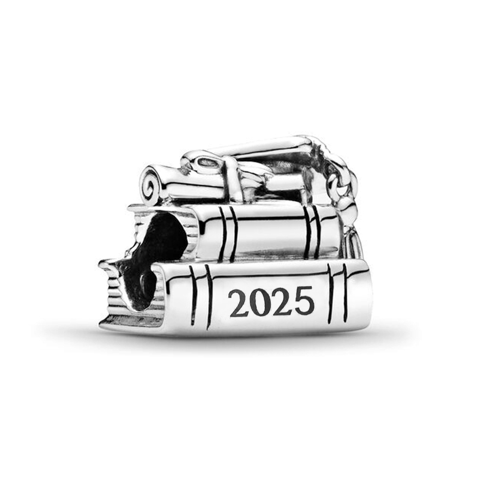 2025 New Original Desgin Graduation Season Series Charm Mortarboard, Scroll, Owl Beads Fit Pan Charms Bracelets Making Jewery Accessories Gift for Gra