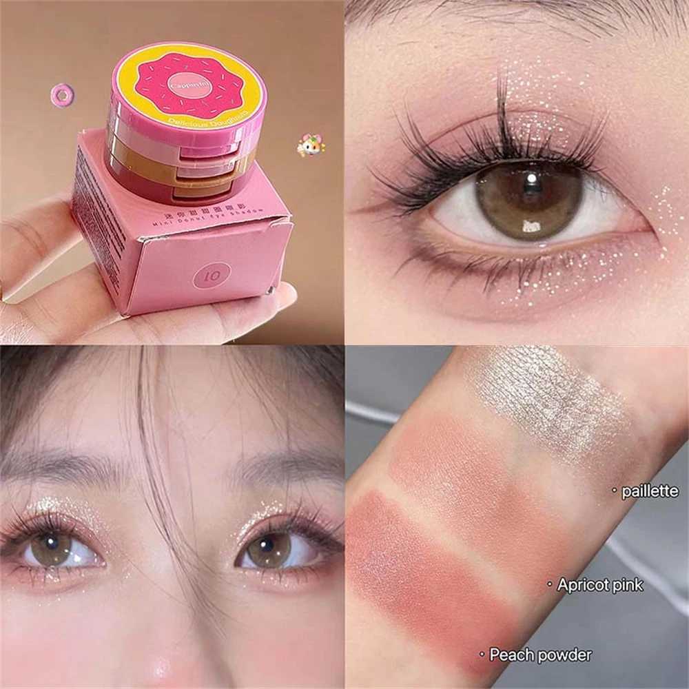 3 In 1 Matte Highlighter Eyeshadow Palette Pearly Blush Shiny Contouring Multifunctional Nature Lasting Face Makeup PaletteXJ250520