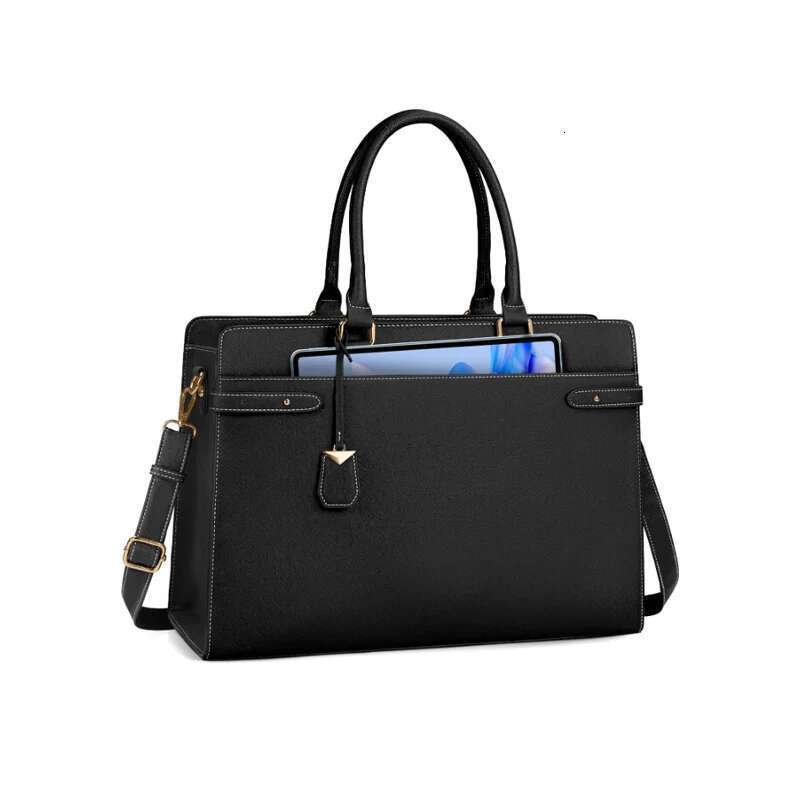 Large Capacity For Women Laptop Tote Leather Work Waterproof Briefcase Business Office Computer Bag
