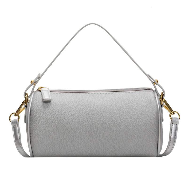2025 new niche design small cylindrical single shoulder crossbody pillow bag versatile and fashionable women's fashion