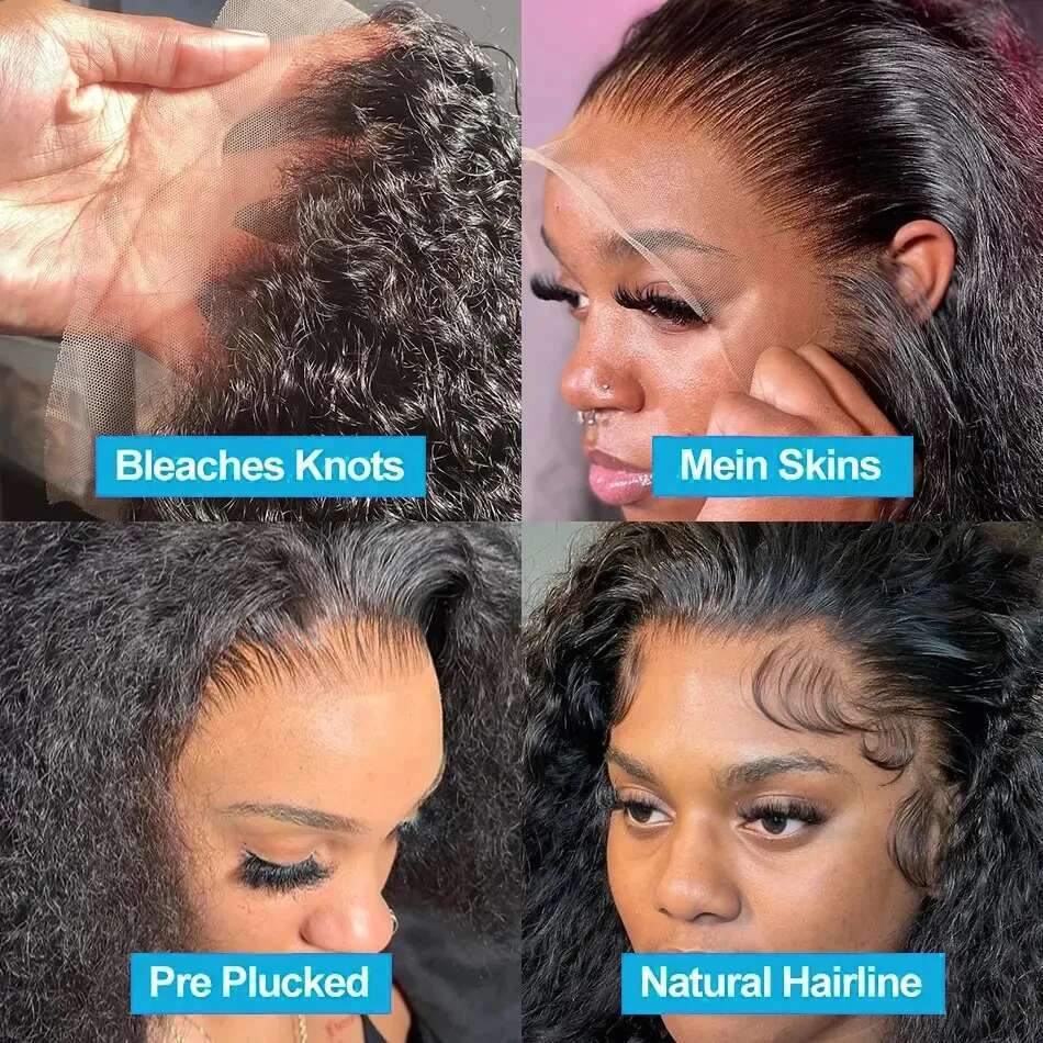 Water 13x6 hd Frontal Human 13x4 Deep Wave Front Wig For Black Women Remy Hair 30 inch Lace Curly Wigs