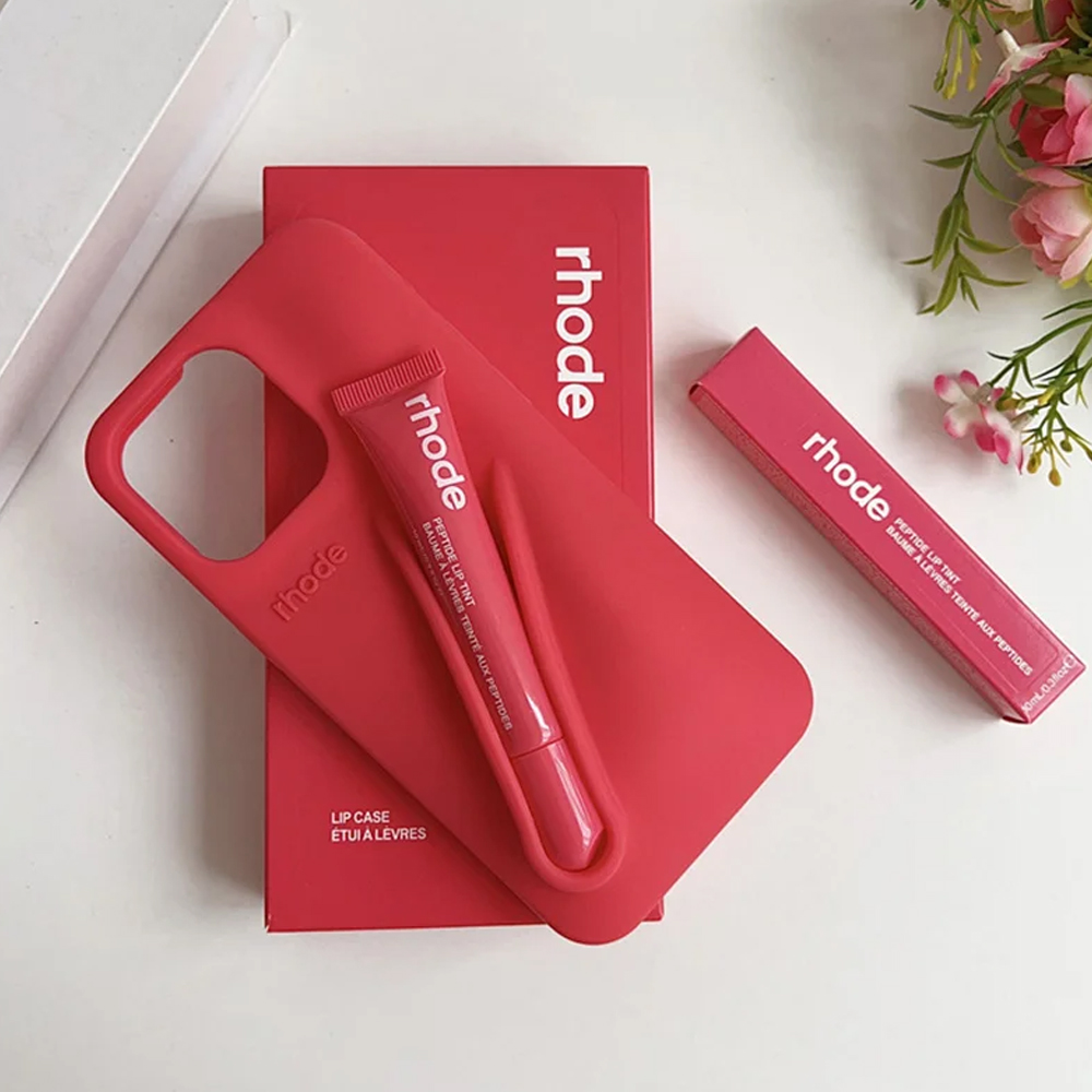 rhode Lip Balm Phone Case Lip Gloss Long-lasting Moisturizing Liquid Lipstick Toast Espresso Raspberry jelly Transparent Lip Glaze