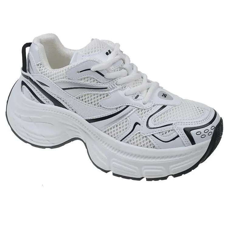 Casual Shoes for Women Spring And Summer Thick Bottom Sneakers Mesh Show Feet Small Outdoor Sneaker