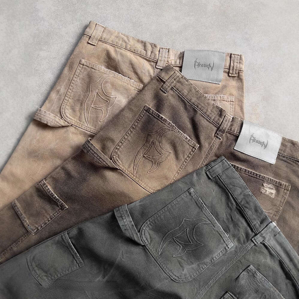 Summer hip-hop punk washed denim men y2k ripped loose shorts Harajuku Jorts