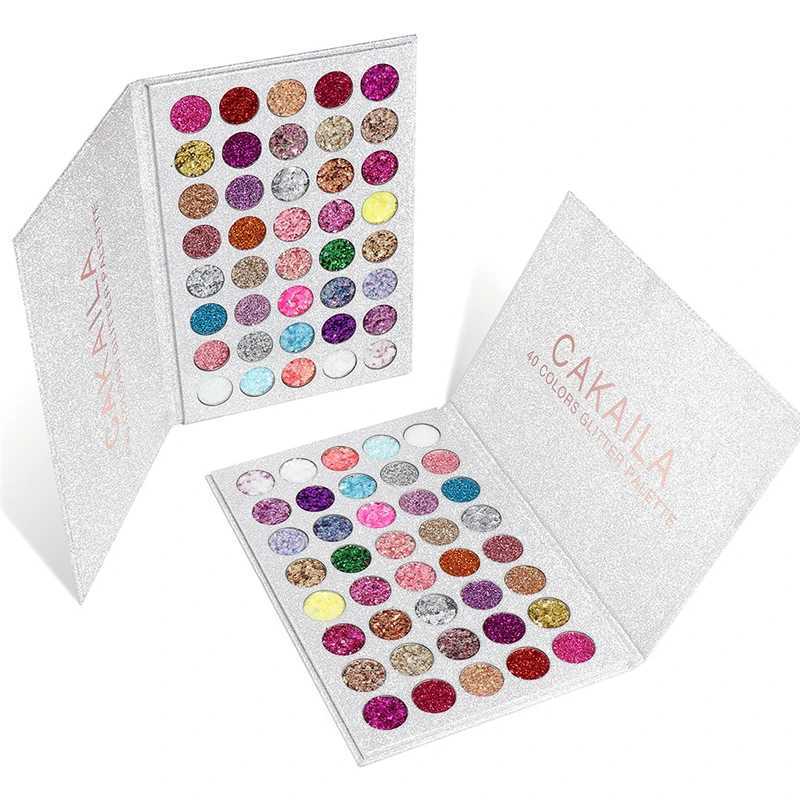 40 Color Eye Shadow Palette Colorful Artist Shimmer Glitter Matte Pigmented Powder Pressed Eyeshadow Makeup KitXJ250520