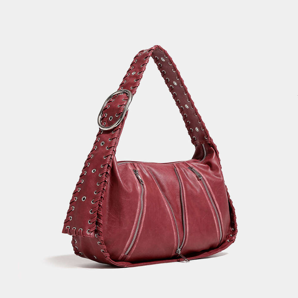 Women's Bags Designer Large Capacity Woven Relaxed Fabric Autumn And Winter New Fashion Single Shoulder Armpit Bag, Casual Tote Bag For Women