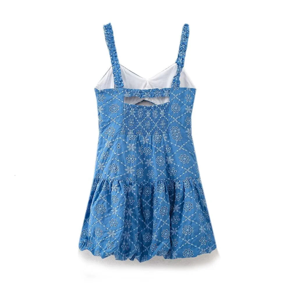 womens casual and elegant European American style n retro hollow y mini dress 250520