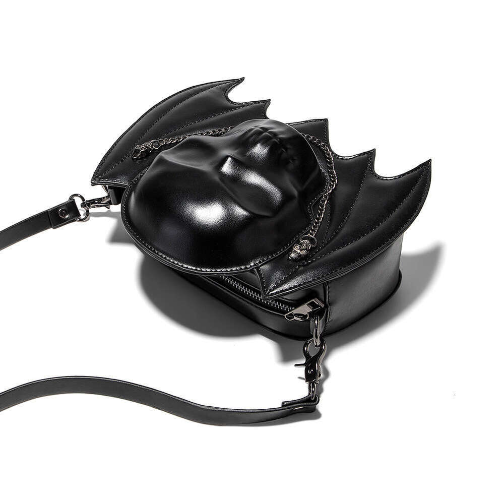 New handbag, female punk creative bat design, skull head, women's single shoulder diagonal cross bag