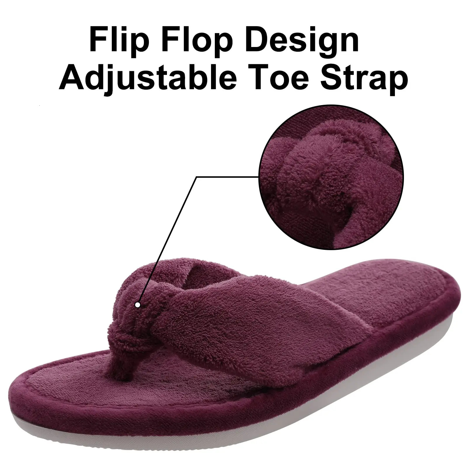 Comwarm Winter Fur Slippers Fluffy Womens Soft Plush Flats Slippers Women Home Sandals Indoor Casual Fuzzy Flip Flops 250516