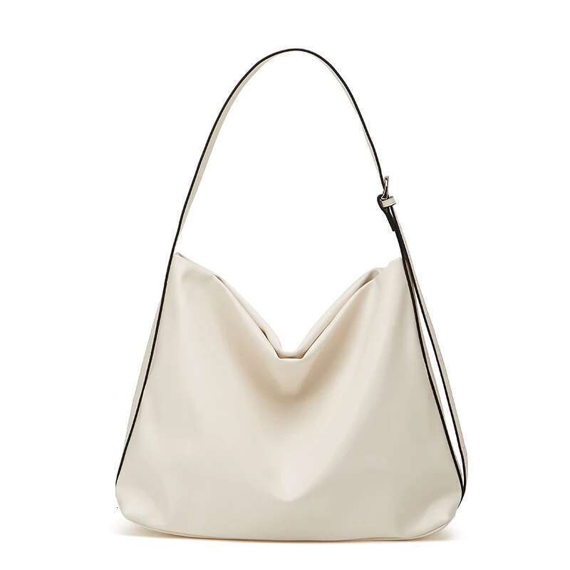 Women's Bags Designer Simple Retro Soft Leather Shoulder Bag, Solid Color Large Capacity Stray Bag