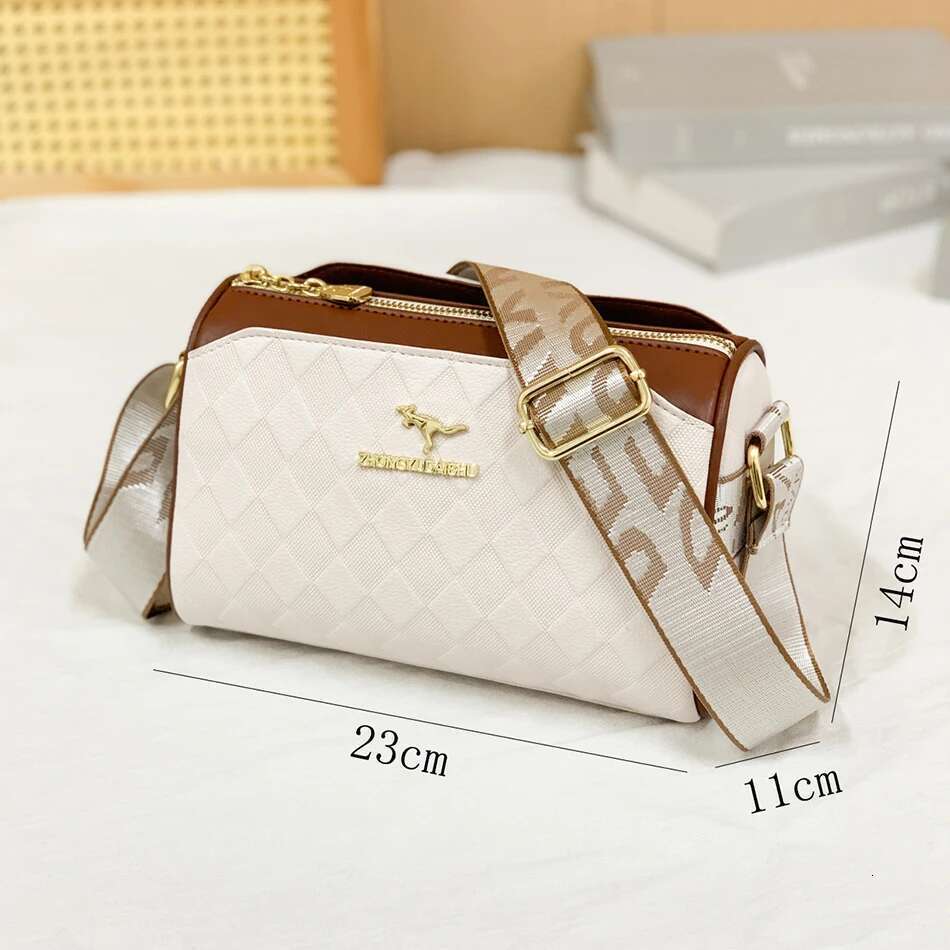 High Quality Women Messenger Bag Famous Designer Lady Shoulder Bags Fashionable Checkered Trendy Crossbody Sac A Main
