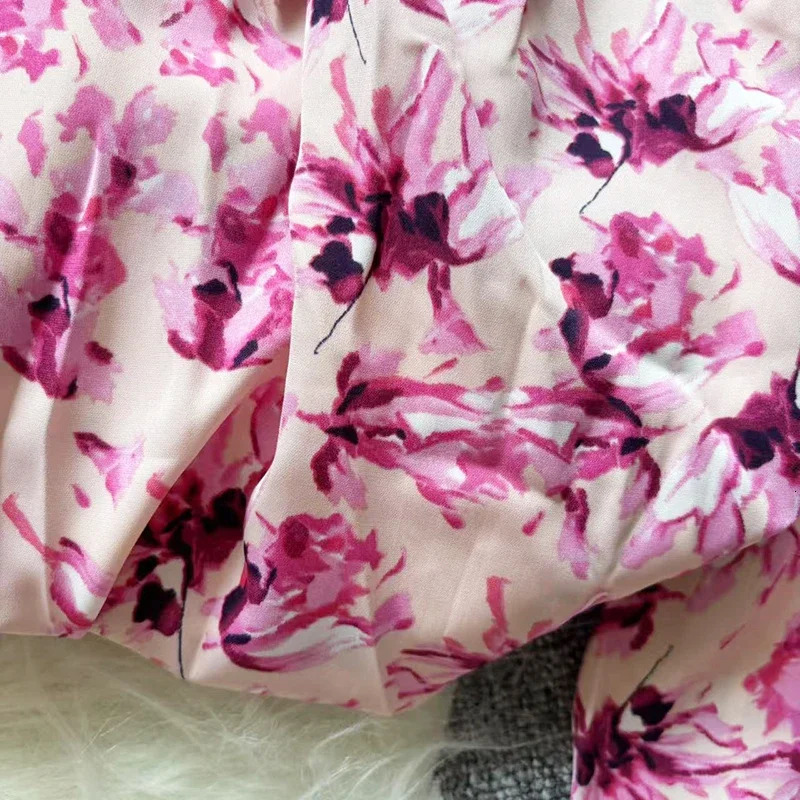 Fashion Puff Sleeve Woman Blouse Shirts For Women Stylish Top Floral Pattern Female Tops Elegant Chiffon Mujer Clothes 250520
