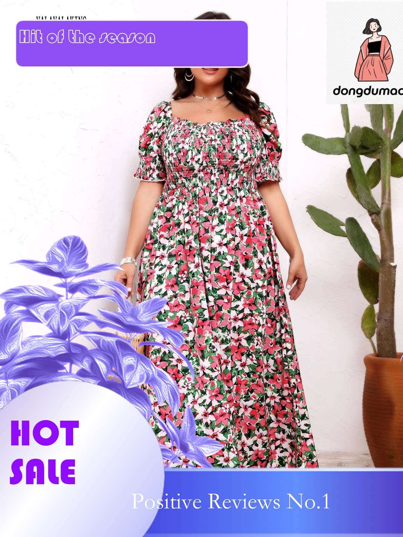 dongdumaoyi 2025 Casual Off The Shoulder Plus Size Long Women Summer Flower Print Vacation Ladies Elegant Ruffle Bohemian Dress