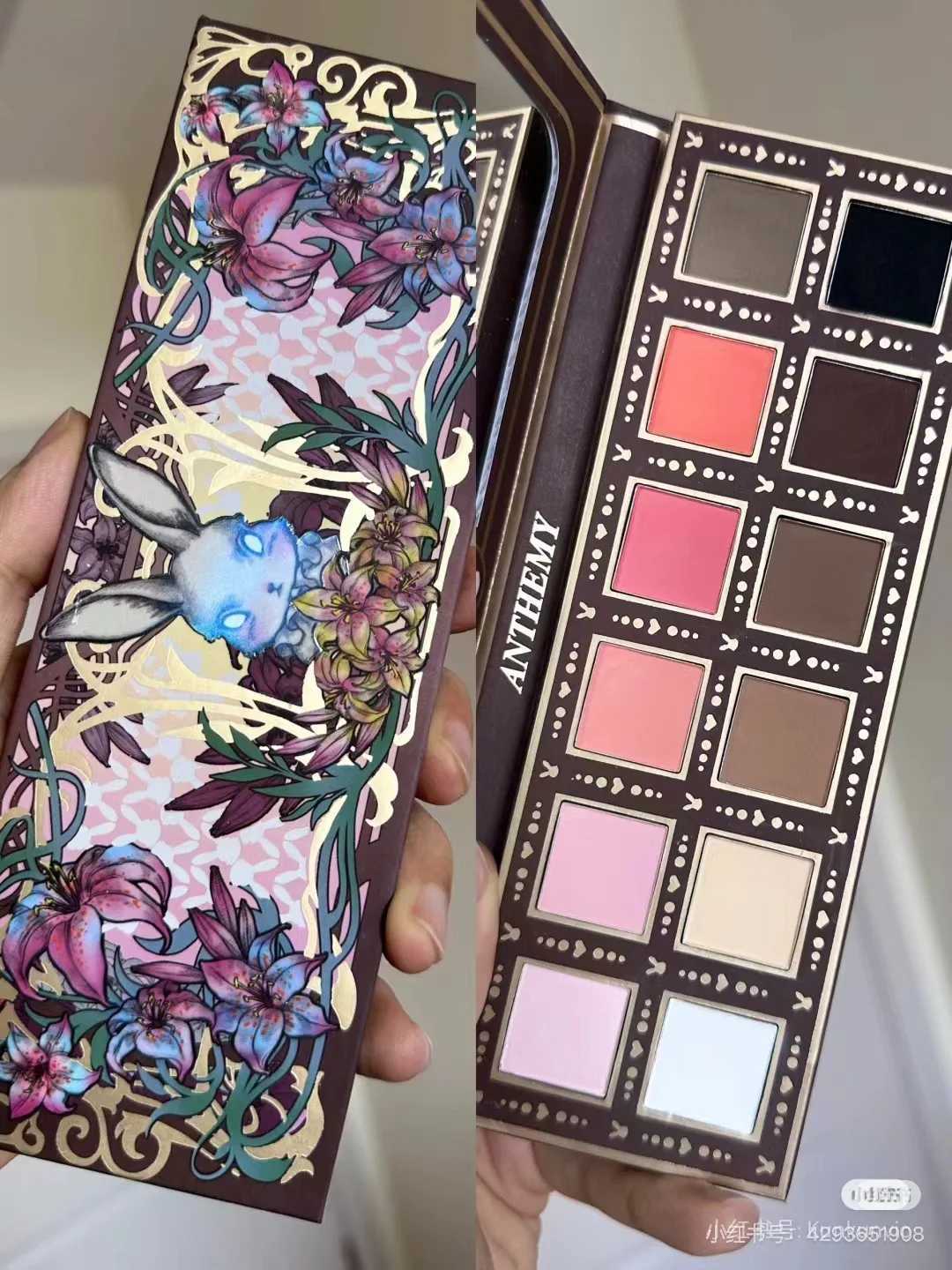 Anthemy 10 Color Eyeshadow Palette Matte Shimmer Chameleon Waterproof Long-Lasting Pearly Shiny Metal Eye Shadow Palette Make-upXJ250520