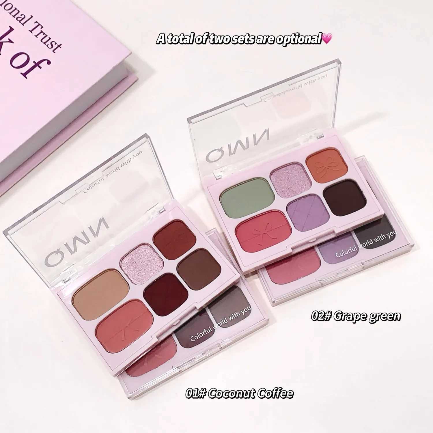 Moonlight Rose Eyeshadow Palette Color-developing Six-color Matte Eyeshadow Palette Eyeshadow Comprehensive PaletteXJ250520