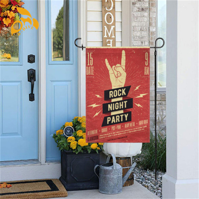 Free shipping fashion customized Hand flag and car flag Home Decorations Festive Party Peach skin velvet double-sided garden flag