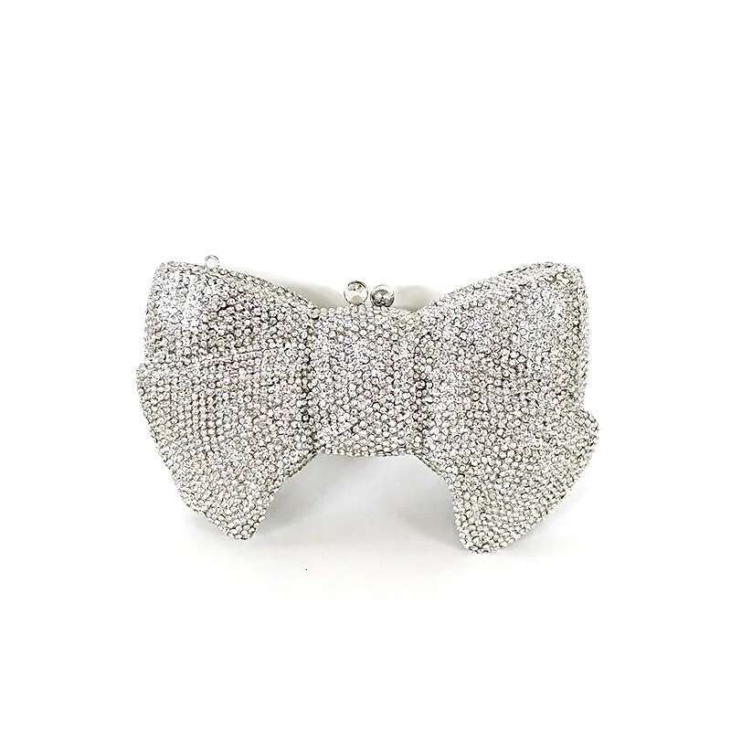 Classical women accessories dias clutches bow knot crystal Bridal wedding party Popsicle purses