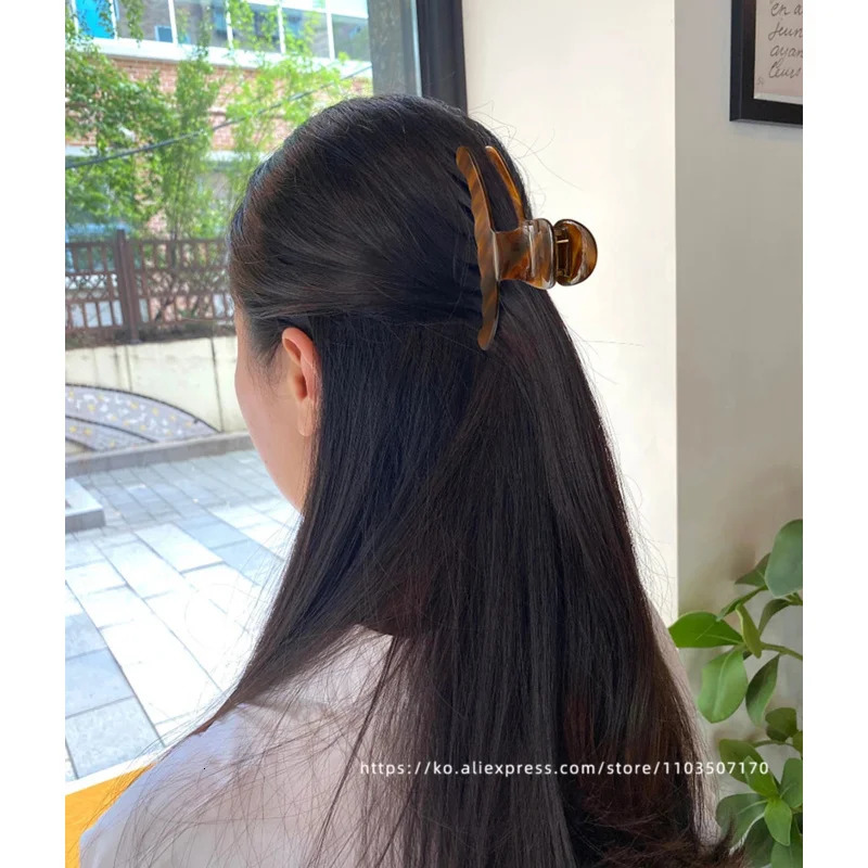 French high-end hair clip~Korean FRANCE medium plate hair clip shark clip half clip princess hair accessory 250517