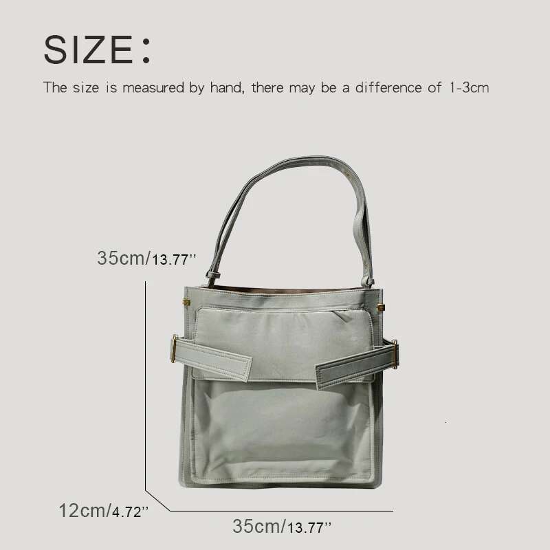Casual Messenger Bag For Women Designer Handbag Purse 2024 New In Nylon Large Capacity Belt Buckle Medium Unisex Shoulder
