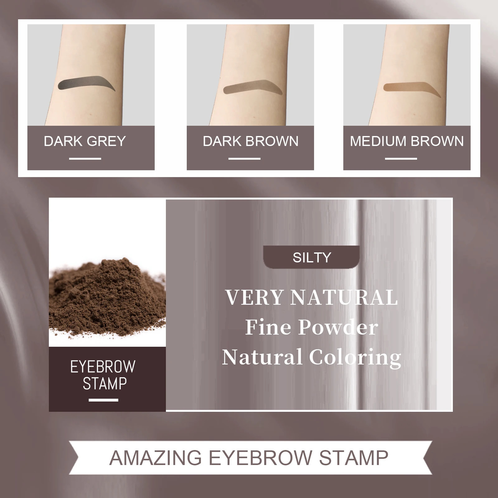 Eyebrow Powder Stamp Shaping Kit Makeup Brushes Eyebrow Paint Eyebrow Pencil Eye Brows Stencil Waterproof Hairline Enhance Stick 250515