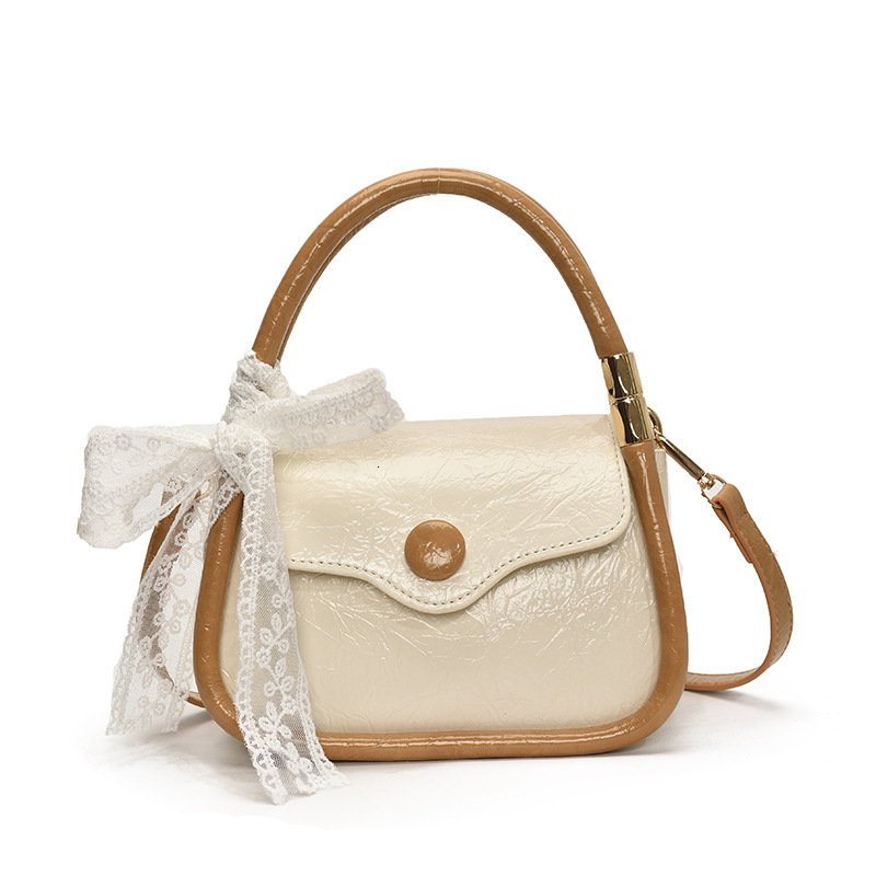 Spring/Summer Women's New Bag Color Contrasting Simple Cross body Multi functional Shoulder Bag Bow Casual Simple Designer Single Shoulder Crossb