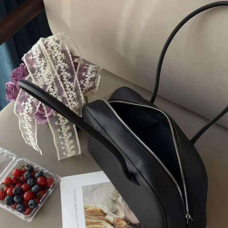 High Quality Designer Bags VOAETEC 2025 New Korean Version Niche Design First-Layer Cowhide Boston Commuter Leisure Large-Capacity Shoulder Bag Luxury