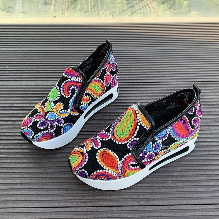 Large Casual Casual Shoes Shoes For Women Autumn New Graffiti Covered Women S Shoes Size Ddmysaturn
