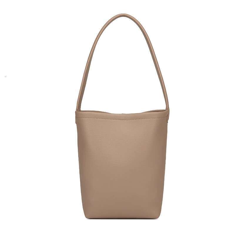 Bucket Medium Lychee Pattern Cowhide Large-capacity Single Shoulder Portable Women's Bag Leather Niche Design