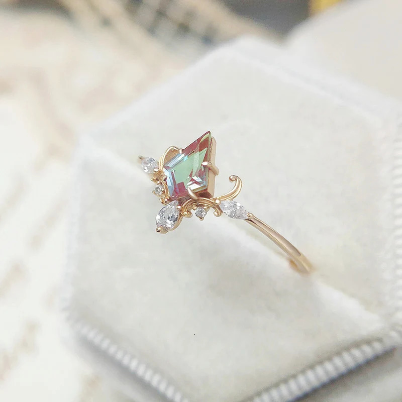 LAMOON Vintage Court Bijou Crown Ring For Women Alexandrite Ring 925 Sterling Silver Gold Plated Fine Jewelry Accessories 250517
