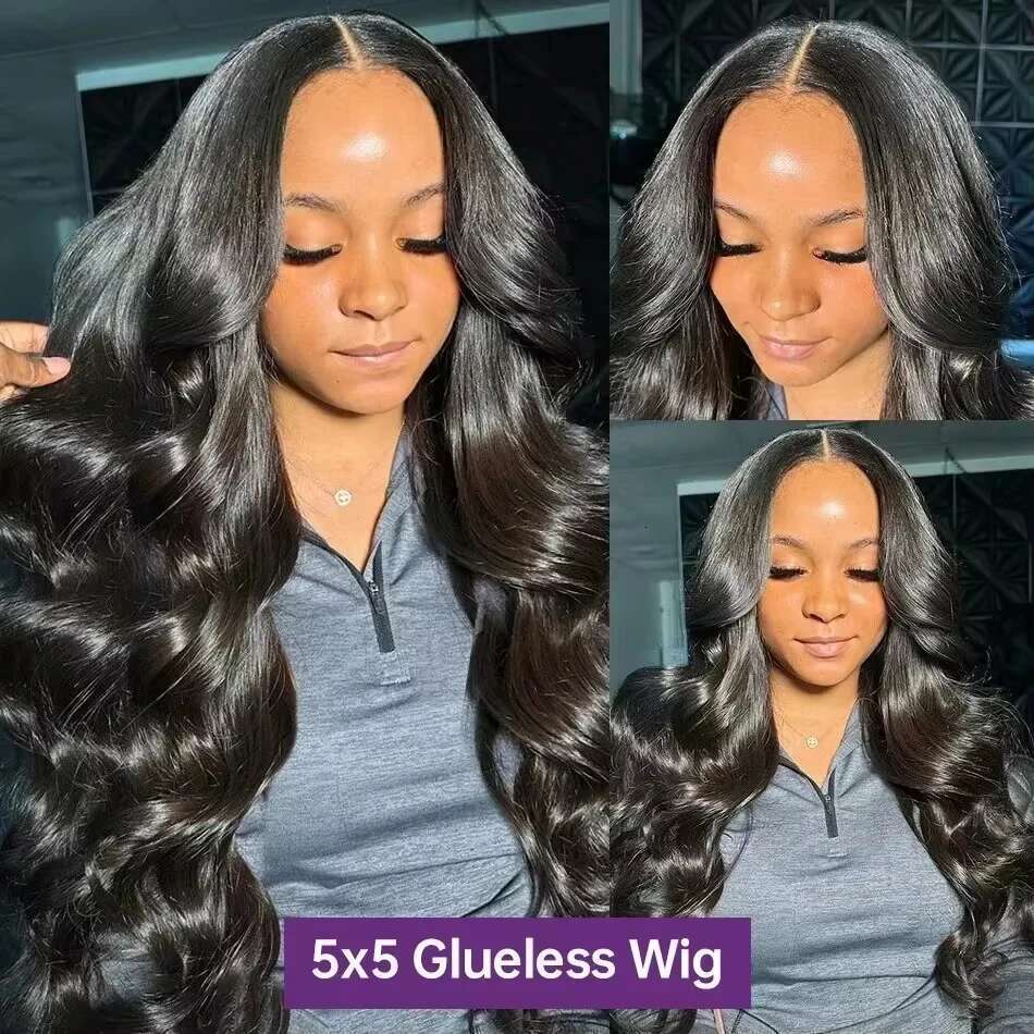 Body Wave Glueless Human Hair Ready To Wear 5x5 Frontal 4x4 Brazilian Closure Wig For Women Lace Front Wigs