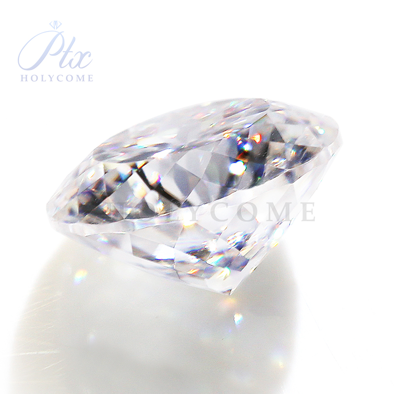 Portuguese Cut Round Moissanite Wholesale Factory Direct Sales D VVS1 Grade GRA Certificate Synthetic Loose Moissanite Diamond Stone