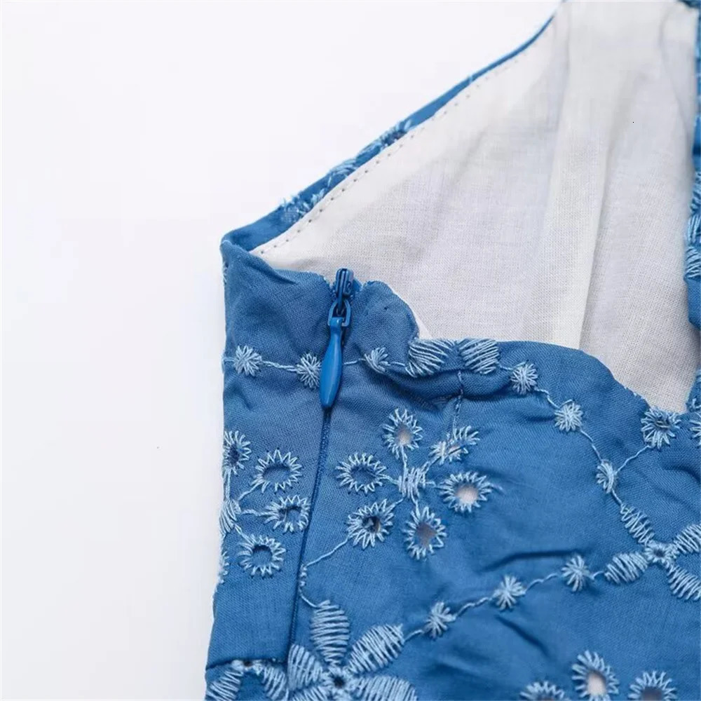 womens casual and elegant European American style n retro hollow y mini dress 250520