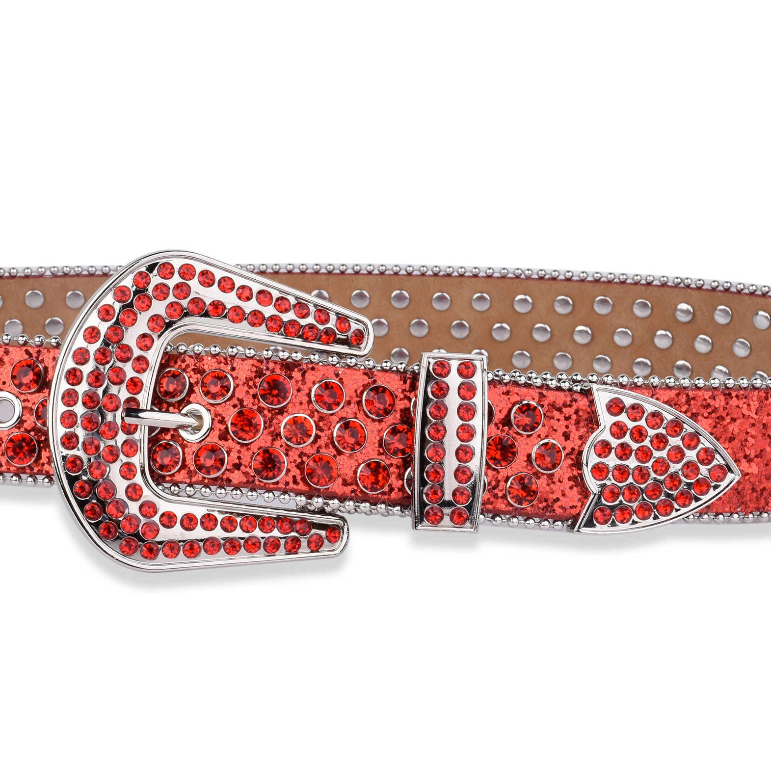 Punk block Rhinestone Belt Chic Western Jeans Sparkle Crystal Denim Girl Mosaic Jeans Belt 250519