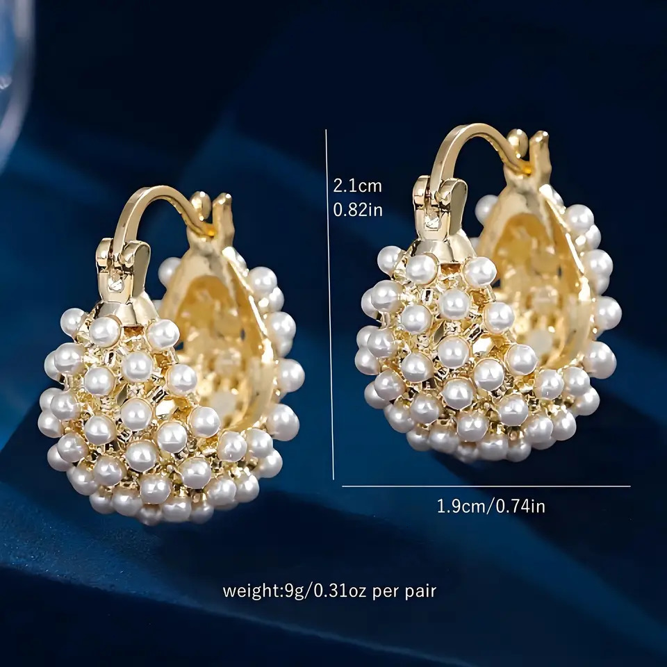 Premium Dangle Earrings with Pearls Plated Posts Timeless Elegance Fashionable Ear Accent Jewelry 250517