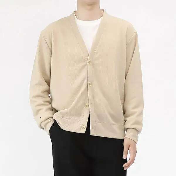 Belivus/Men S Cardigan/Bcm013/In-Between Season/Knit/Plain Colored/Outerwear Designer