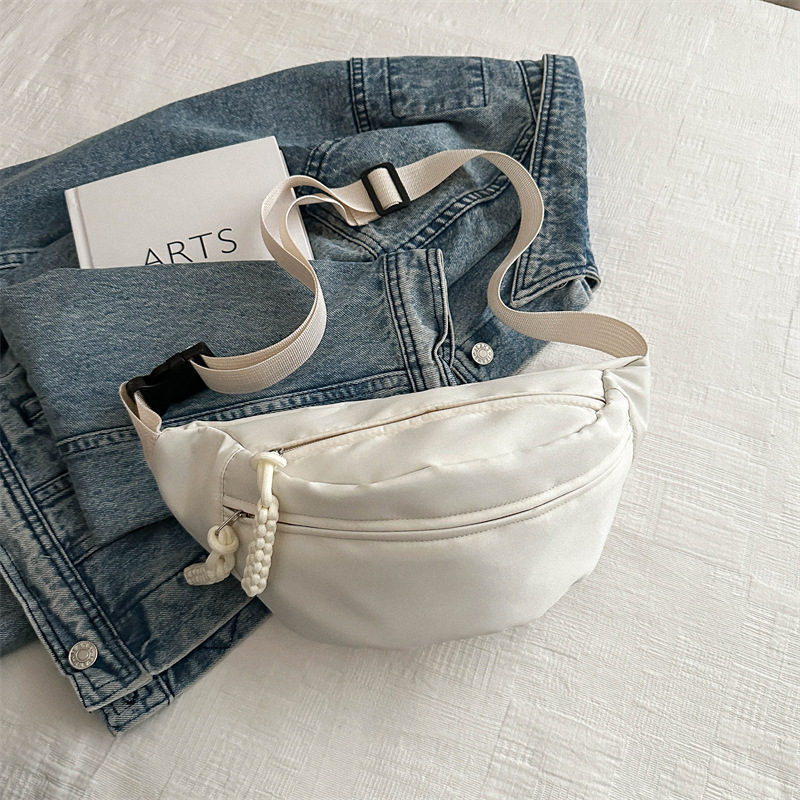 Free Delivery Designer Bag Solid Color Minimalist Korean Casual For Spring 2025 New Versatile Instagram Single Shoulder Crossbody Trendy Outdoor Luxur