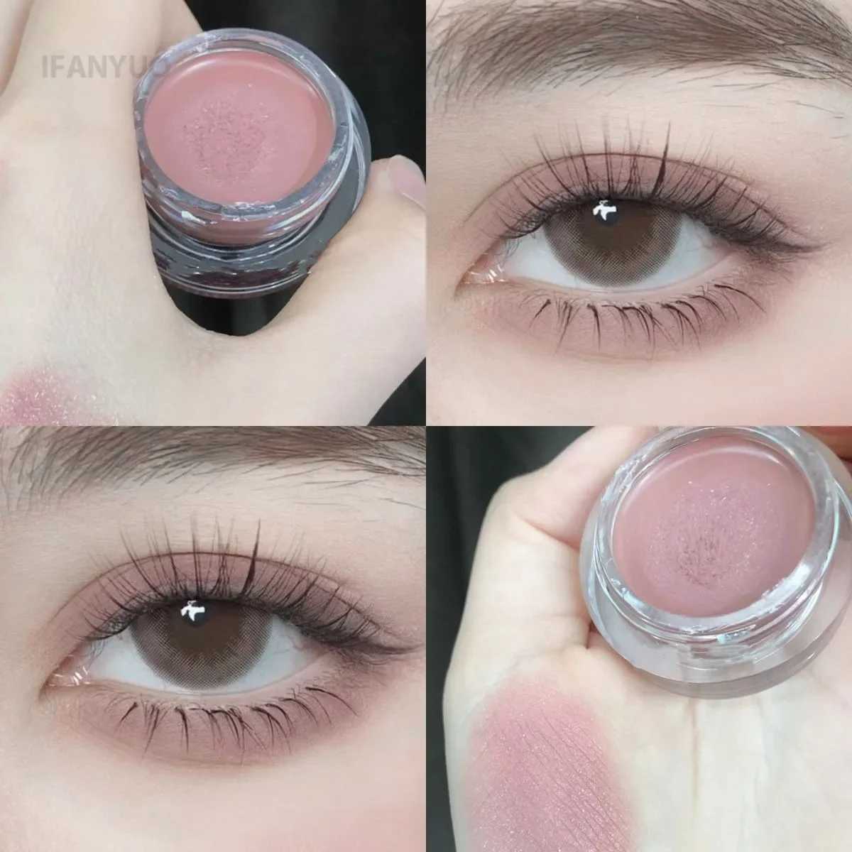 Matte Purple Peach Pink Eyeshadow Cream Blush Face Contour Waterproof Lasting Concealer Nude Brown Eyeshadow Primer Base MakeupXJ250520