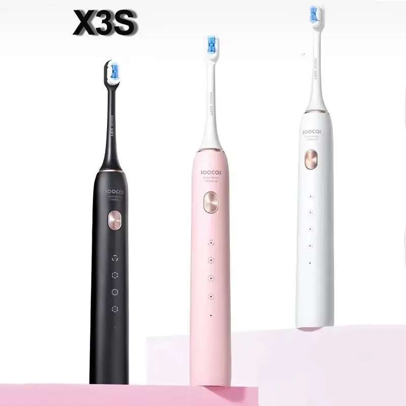 SOOCAS X3S Sonic Electric Adult Smart IPX8 Waterproof 180 Days Battery Life Ultrasonic Soft Cloud Toothbrush Heads