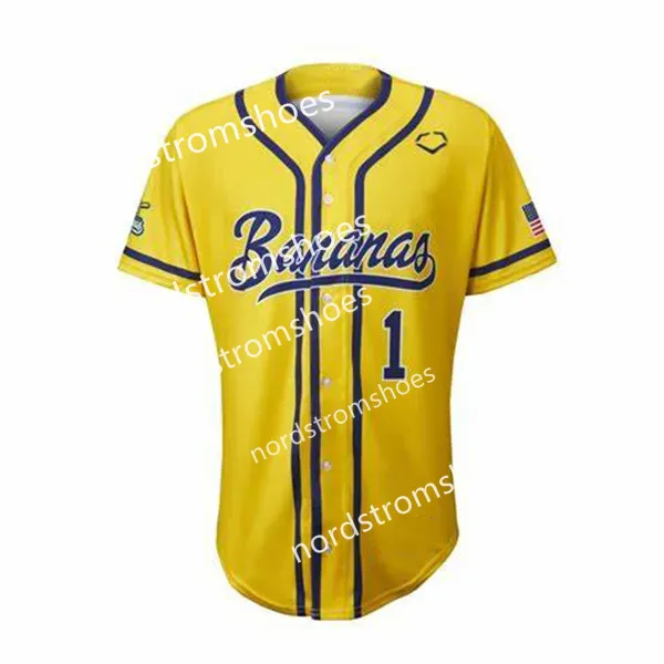 Savannah Bananas Baseball Jerseys Custom Baseball Jerseys Mens Womens Youth