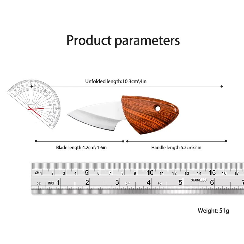 Mini Pocket Knife EDC Box Portable Multipurpose Sharp Blade for Fruits and Disassembling Express Knives 250516