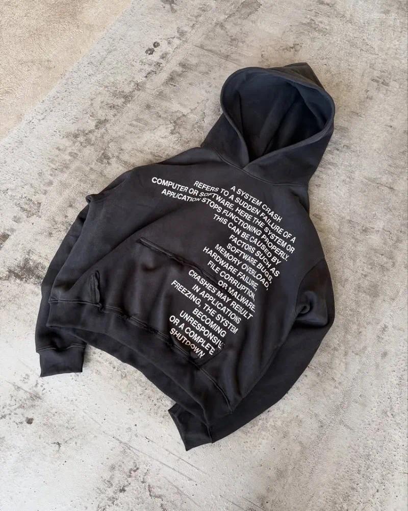 Men's Pants Y2K Casual Baggy Men High Streetwear Letter Printed Trousers Hip Hop Sweatpants Harajuku Retro Joggers Hip-hop Trend Rap Fleece Hoodi