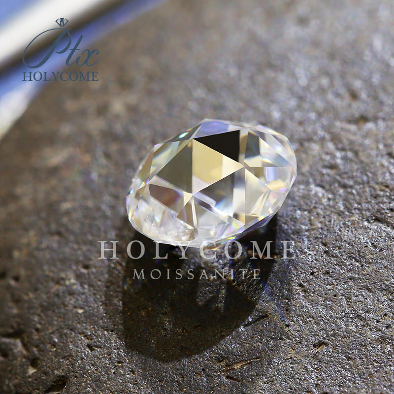 Moissanite Double Sides Rose Cut Pass Diamond Tester Round White D Color VVS1 Loose Beads Rings Charms Earrings GRA Certificate