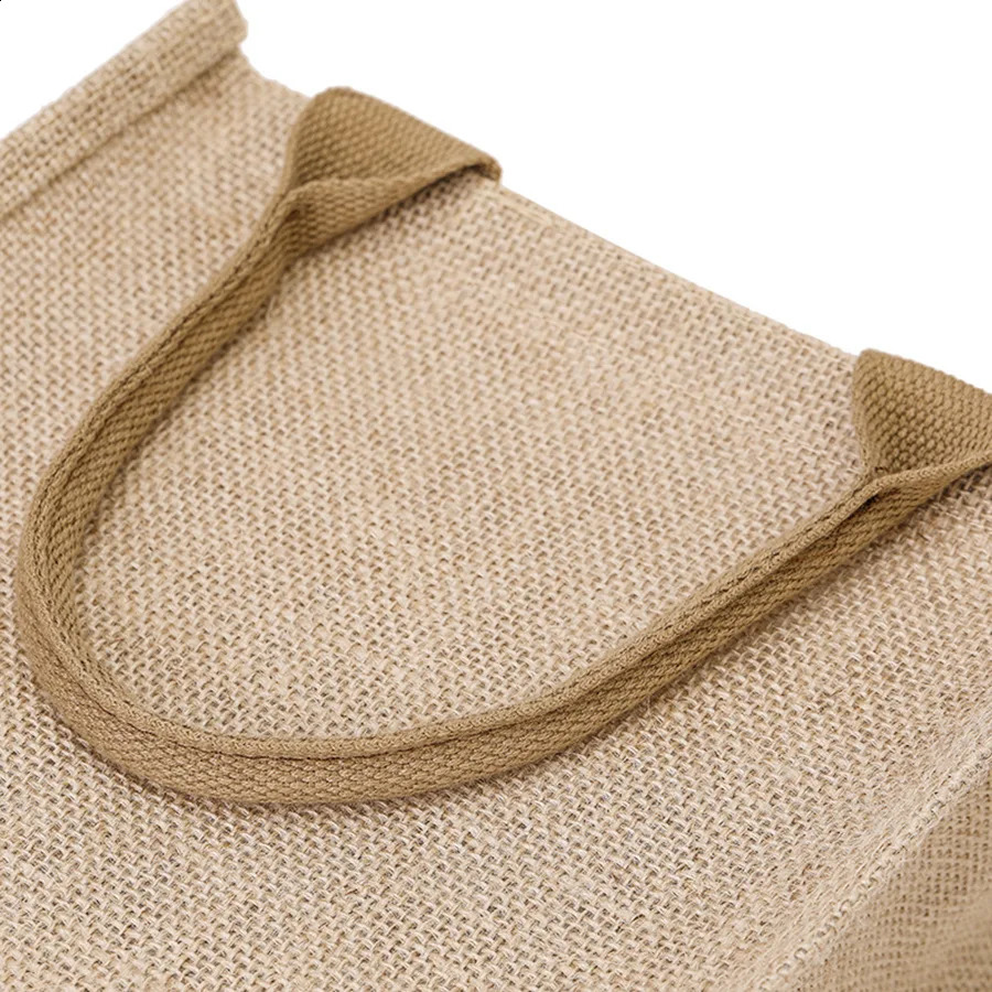 linen tote bag large capacity tote bag bow tie shoulder bag picnic travel storage bag 250516