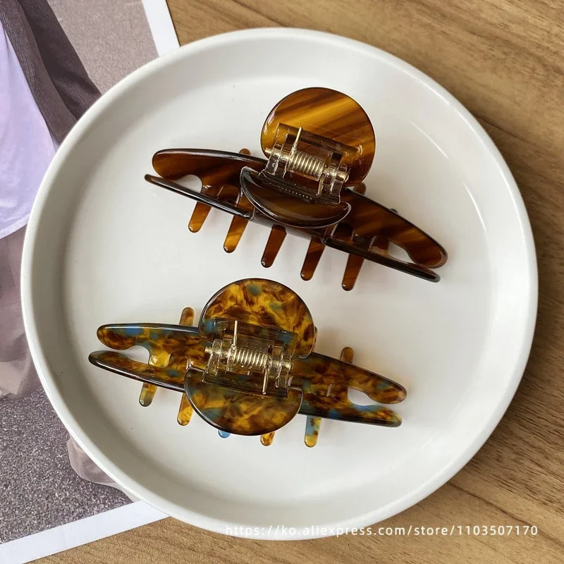 French high-end hair clip~Korean FRANCE medium plate hair clip shark clip half clip princess hair accessory 250517
