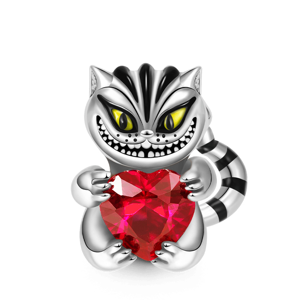 2025 Silver Color Cute Pet Holding Heart Serise Mexico Axolotl, Kitten, Rabbit, Mouse, Cow & Bee Bead Charm fit Pan Charms Bracelet Women Fine Accesso