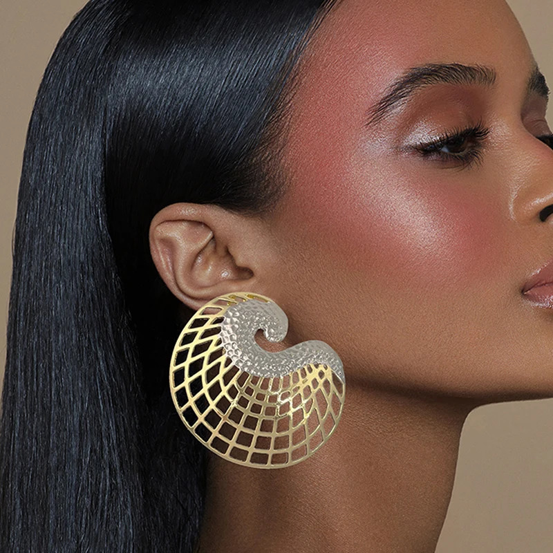 Latest Earrings For Women Fashion Jewelry Big Hoop Earrings Wedding Party Gift Trending 250517