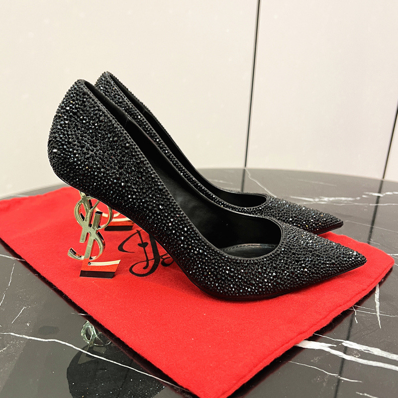 Free shipping designer women black gold comfortable breathable wear-resisting indoor high heels classics